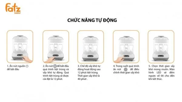 MÁY TIỆT TRÙNG HƠI NƯỚC SẤY KHÔ ĐIỆN TỬ SUMO 3